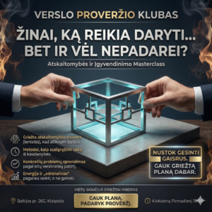 Verslo proveržio klubas | Pirmadieniais 18:00 | Balandžio 13d.